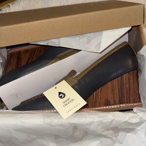 Sanctuary Black and Tan Wedge Shoes